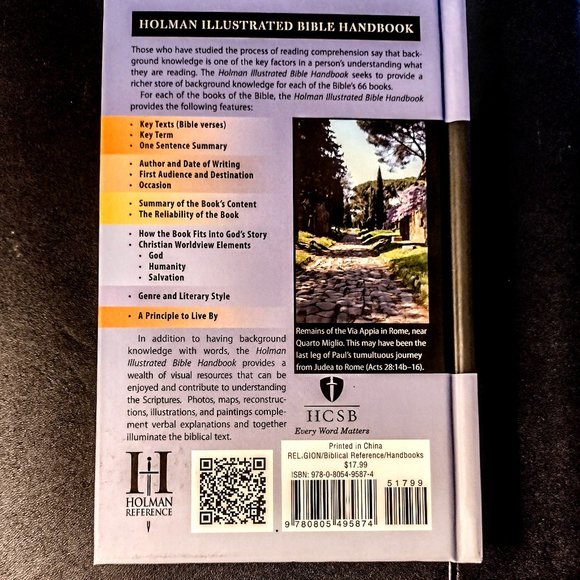 Holman Illustrated Bible Handbook ~ O/N Test. Overview ~ Full Color ~ Excellent! - Picture 3 of 14